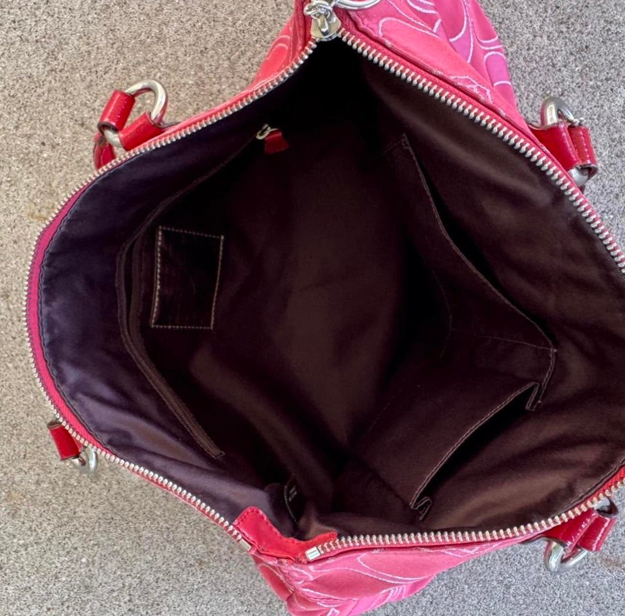 Coach baby pink tote