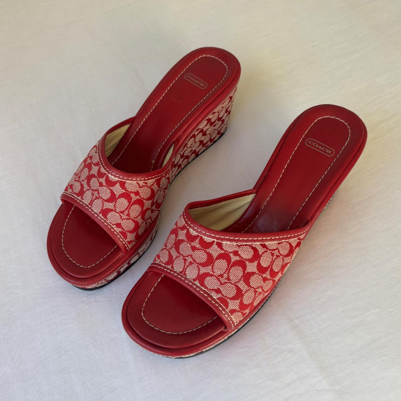 Red Coach wedges size 8