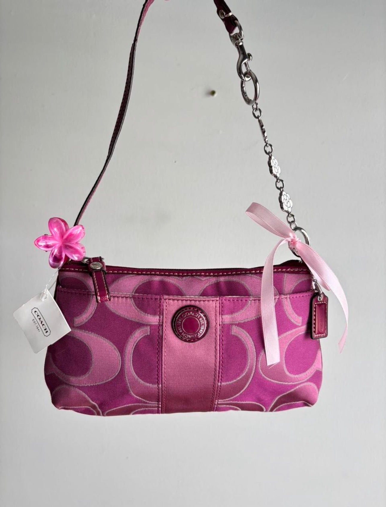 Baby pink Coach handbag