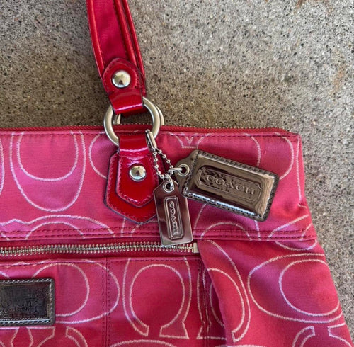 Coach baby pink tote