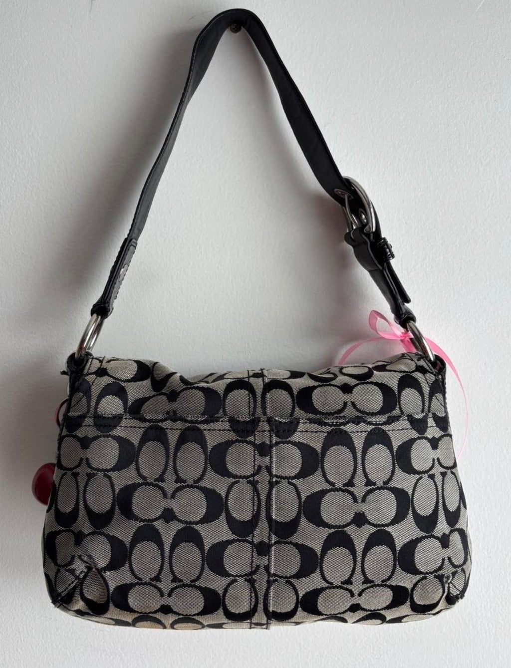 Coach Black & Grey Shoulder Bag