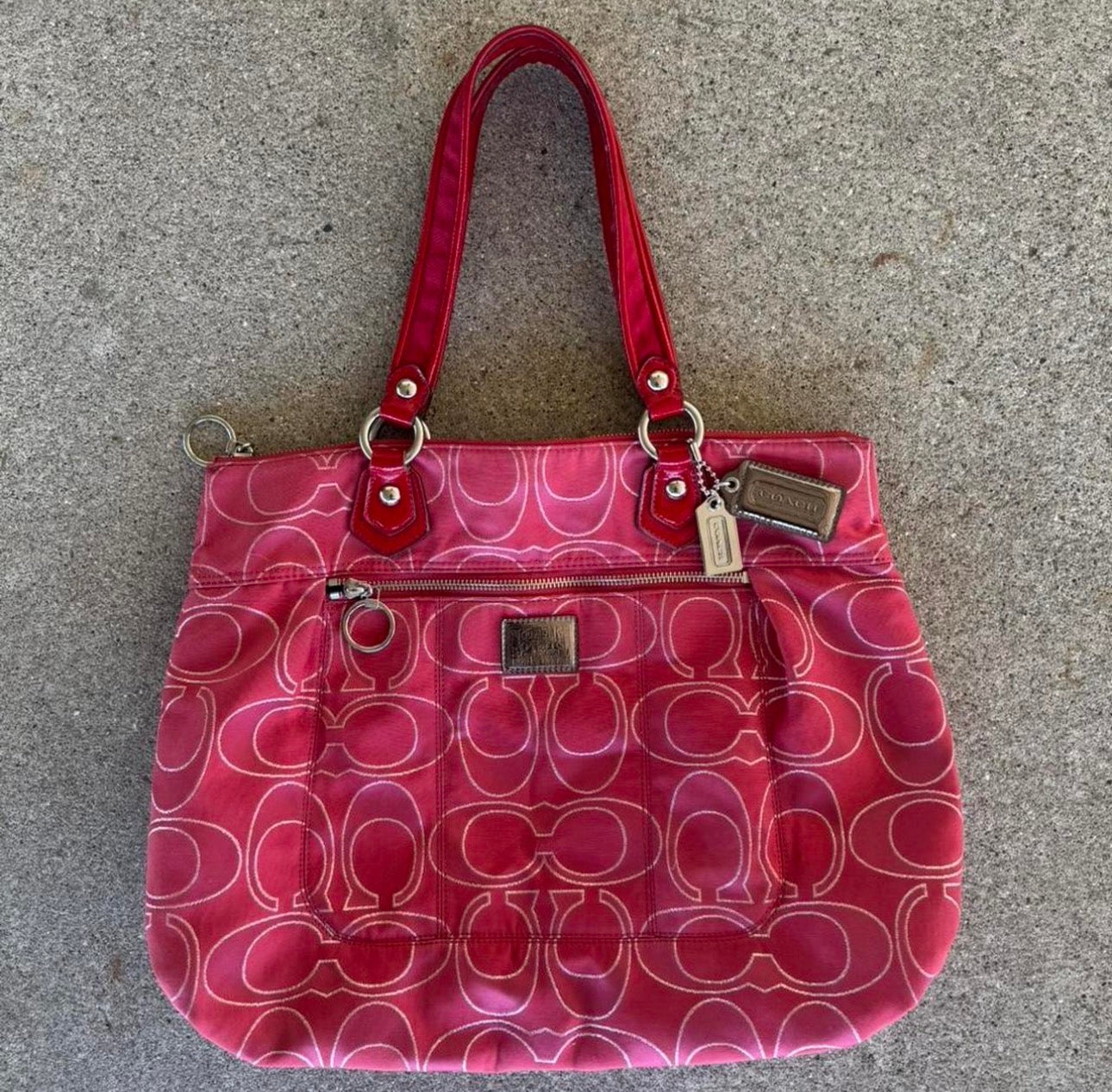 Coach baby pink tote