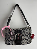 Coach Black & Grey Shoulder Bag